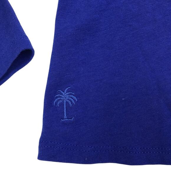 LILLY PULITZER Alessa V-Neck Flounced LS Knit Top Women S Blue Retro Boho Party - Picture 6 of 11